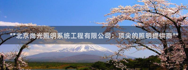 **北京尚光照明系统工程有限公司:顶尖的照明提供商**